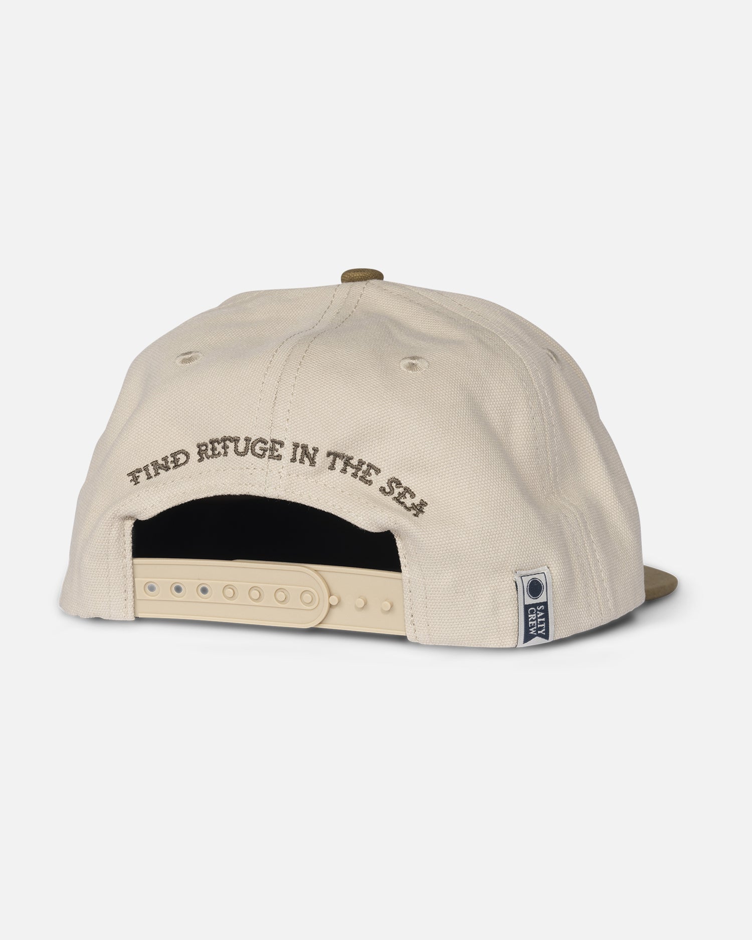 back view of Hopper 5 Panel - Oyster/Brown