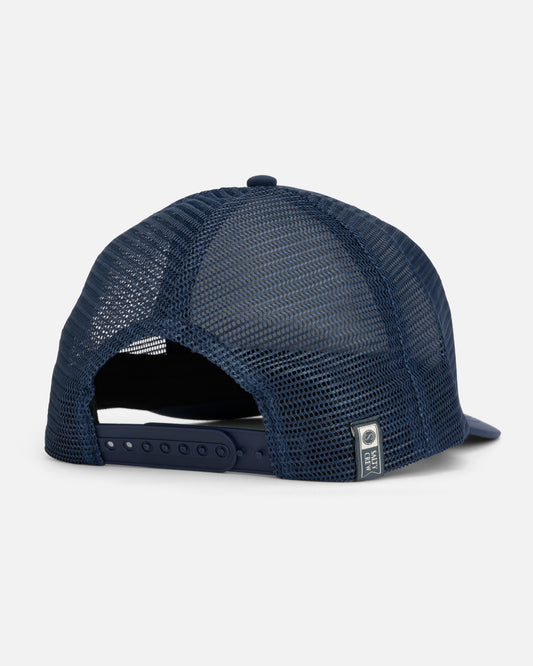 Back view of the Sunny Foamy Trucker Hat - Navy. 