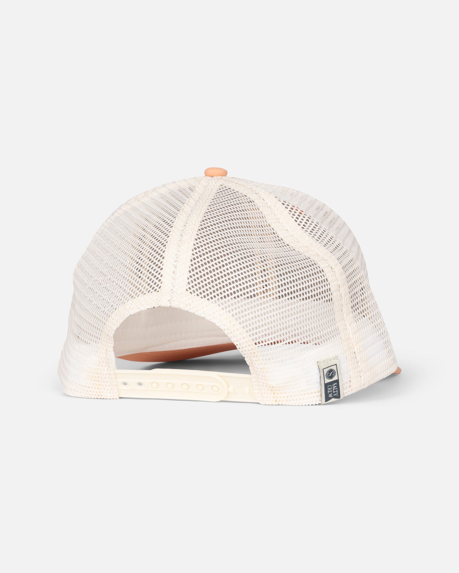 Back view of the Bruce Retro Trucker - Apricot. 