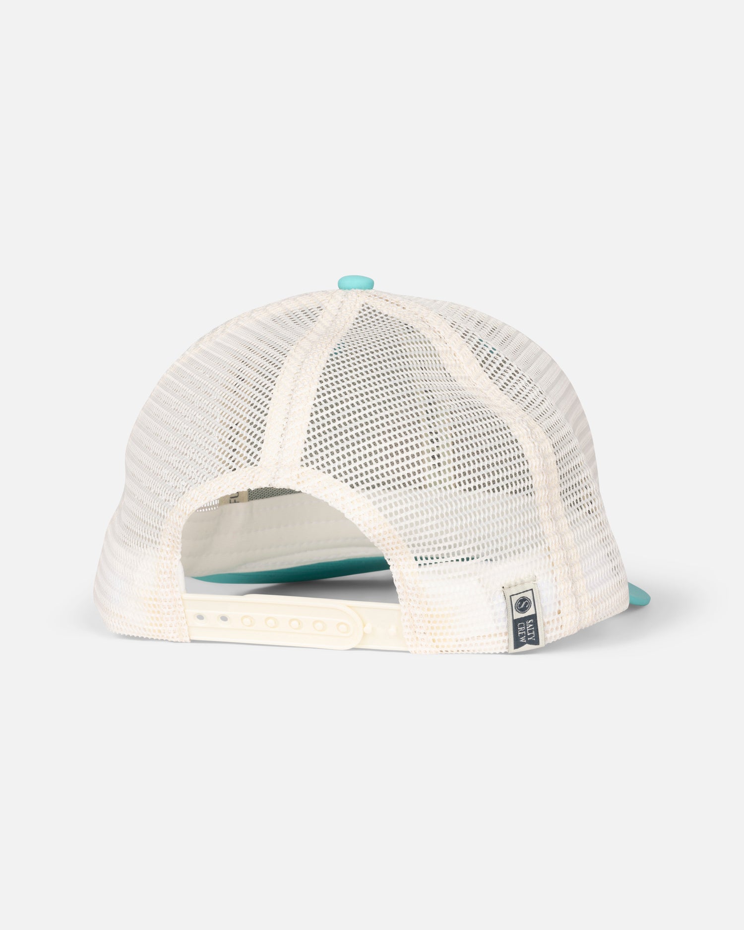 Back view of the Bruce Retro Trucker - Turquoise.