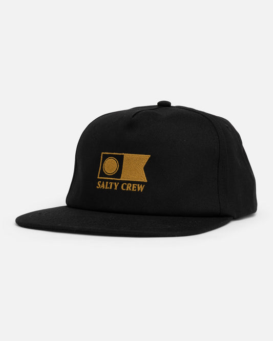 Flagship 5 Panel Hat - Black