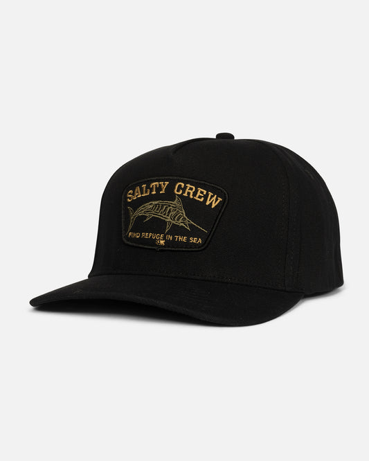 Billfisher 5 Panel Hat - Black