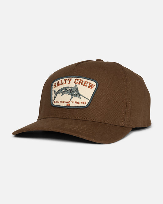 Billfisher 5 Panel Hat - Dark Brown