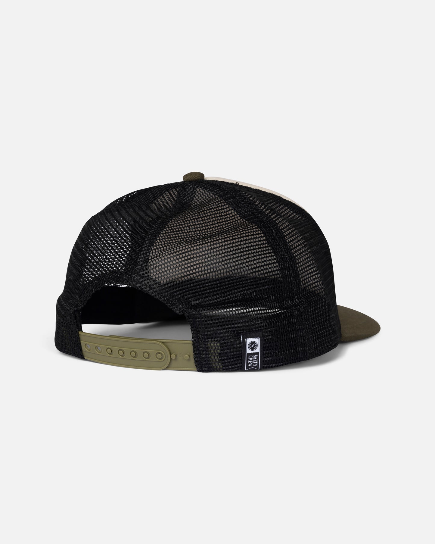 Back view of the Good Times Foamie Trucker - Dark Olive. 
