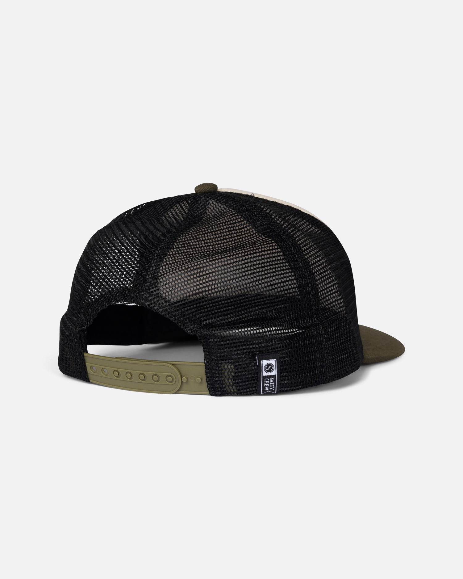 Back view of the Good Times Foamie Trucker - Dark Olive. 