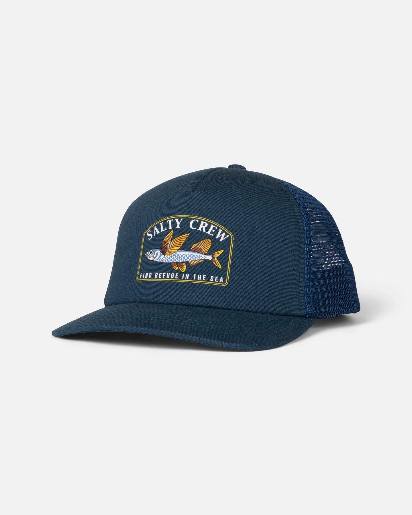 Front view of the Good Times Foamie Trucker - Deep Ocean. 