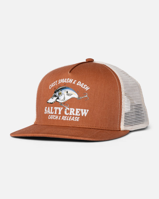 Front view of the Good Times Foamie Trucker - Friar Brown. 