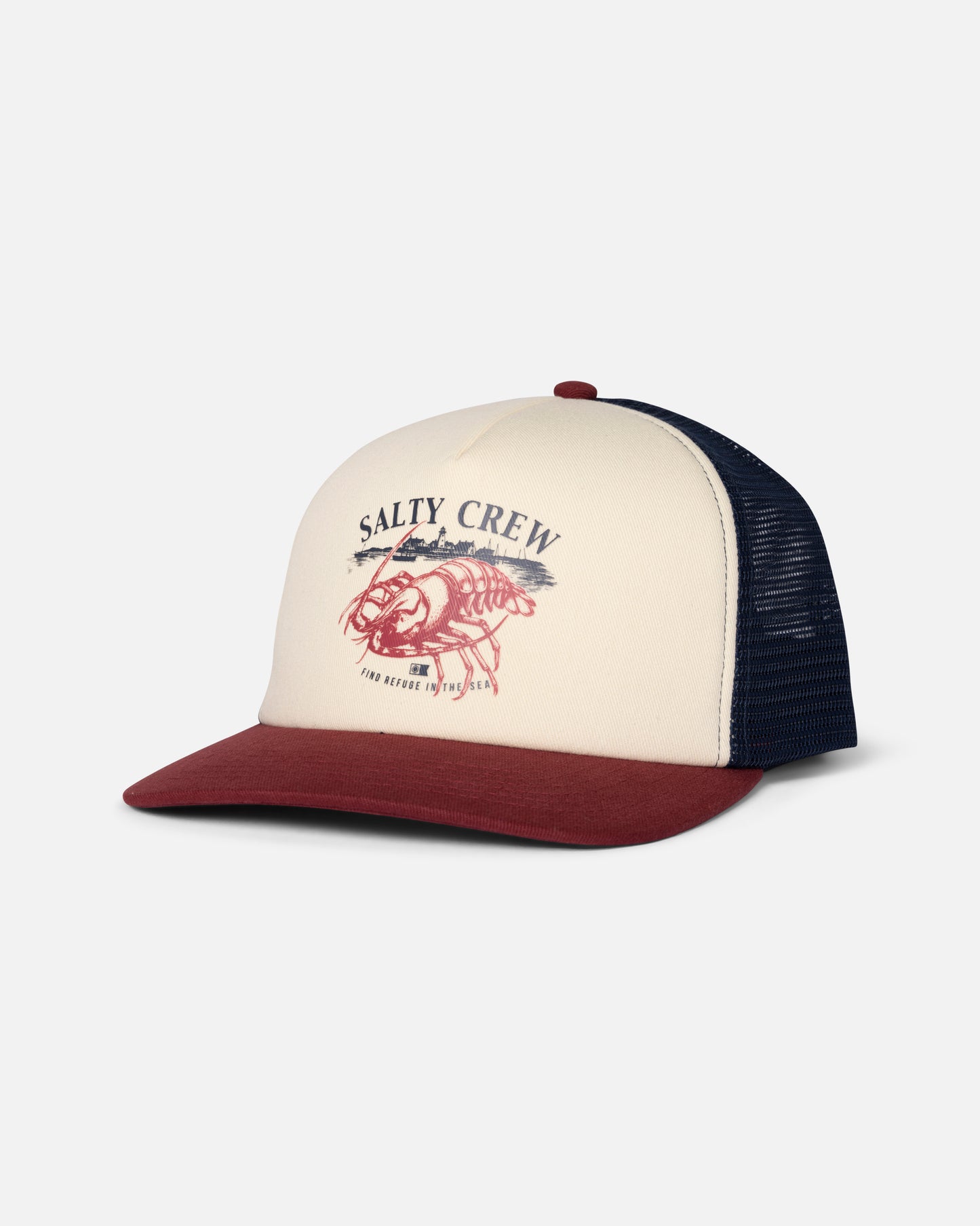 Front view of the Good Times Foamie Trucker - Garnet. 