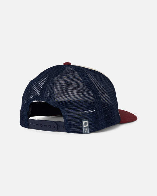 Back view of the Good Times Foamie Trucker - Garnet. 