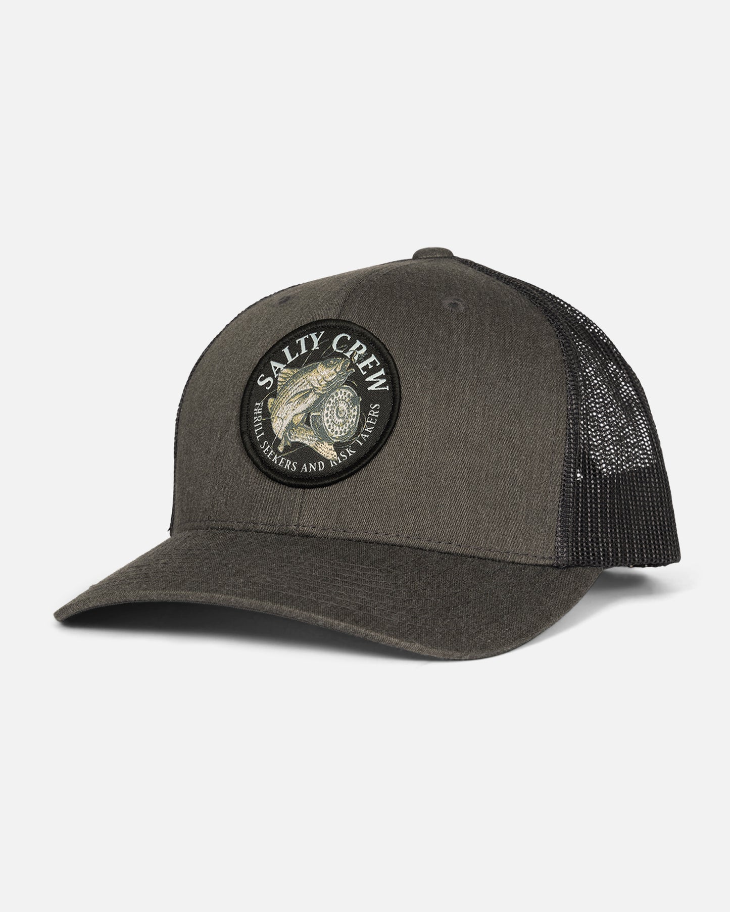 Reel Fly Retro Trucker Hat - Dark Heather Grey