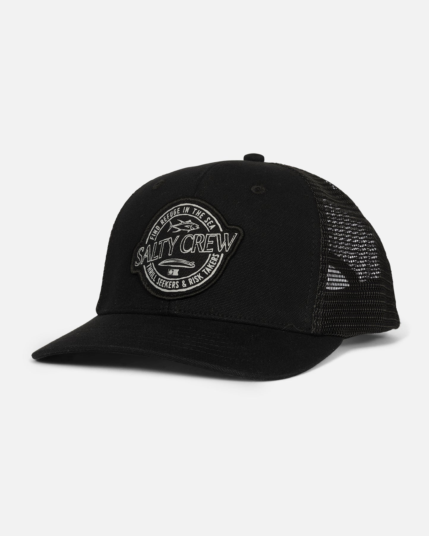 Skewed Trucker Hat - Black