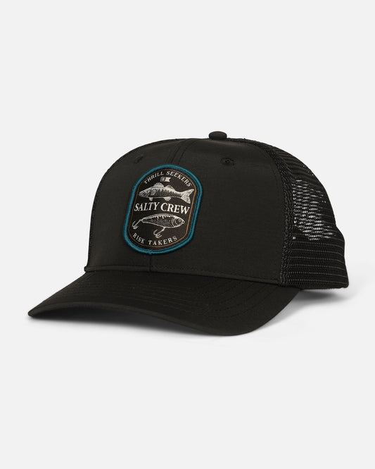Baited Retro Trucker Hat - Black