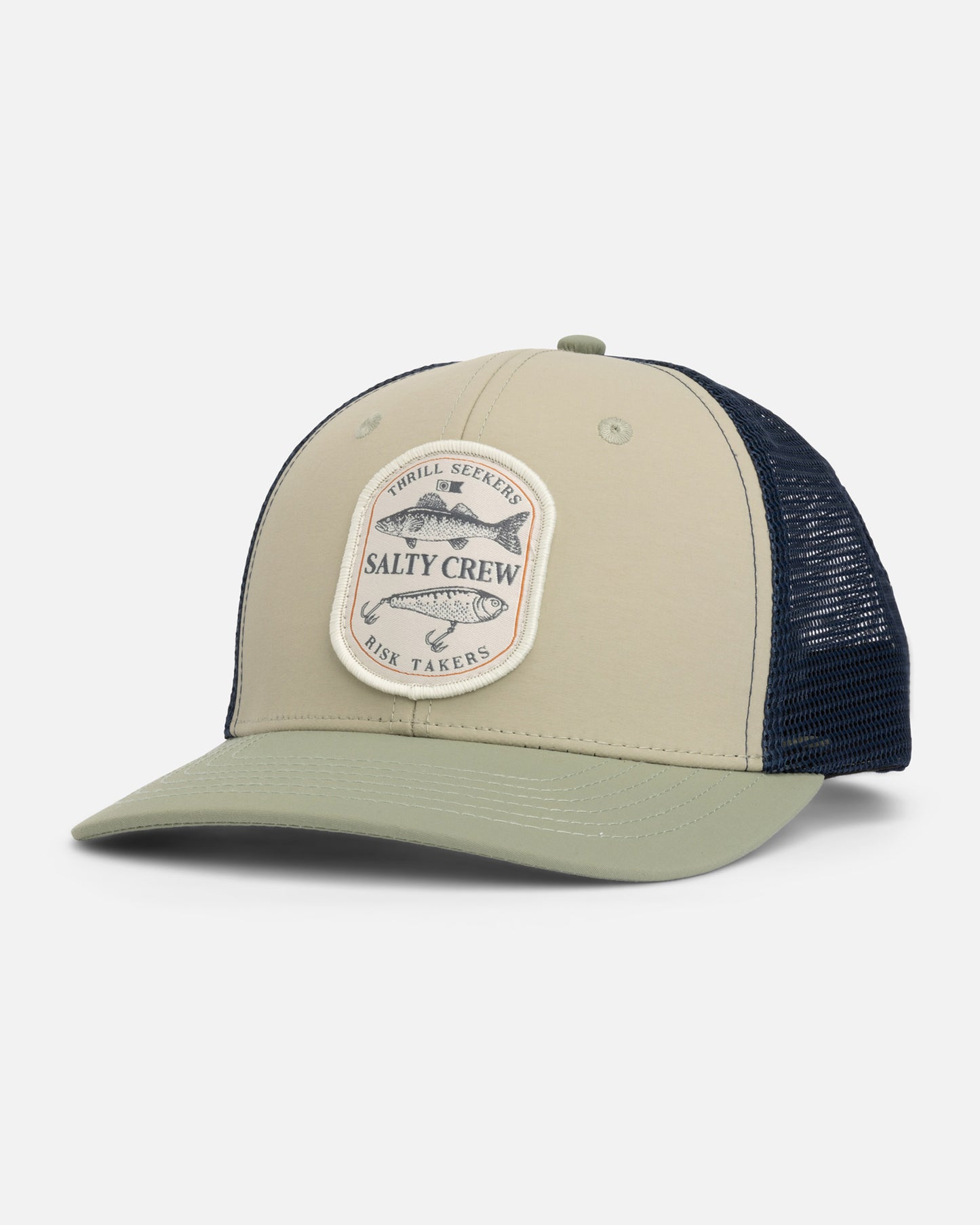Baited Retro Trucker Hat - Oil Green Blue