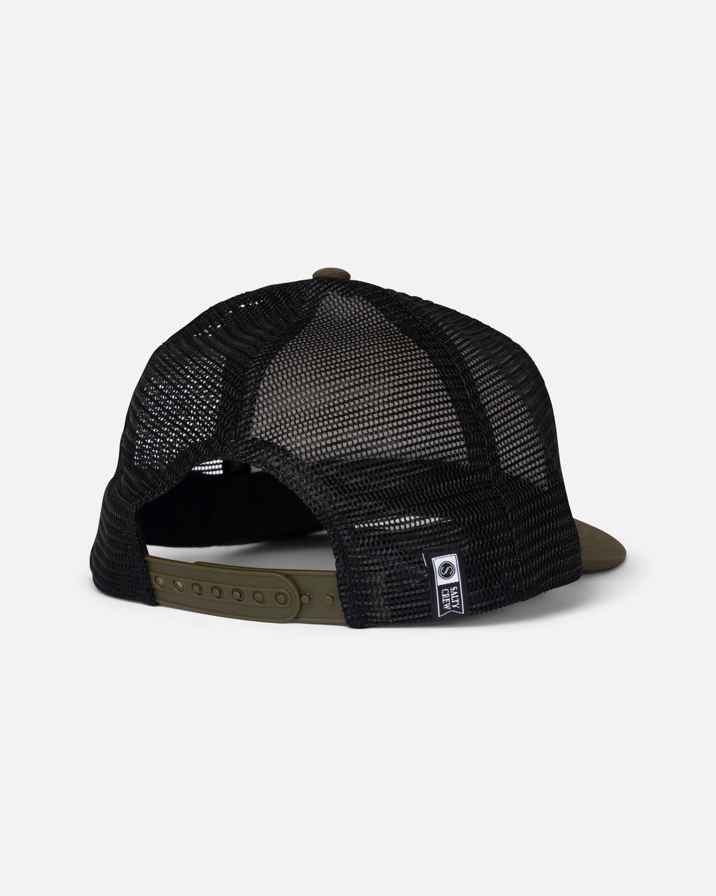Back view of the Good Times Boys Trucker - Dark Olive. 