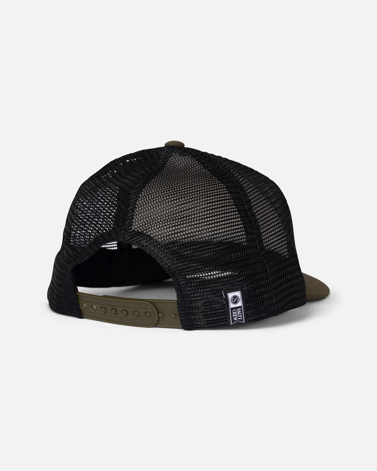 Back view of the Good Times Boys Trucker - Dark Olive. 
