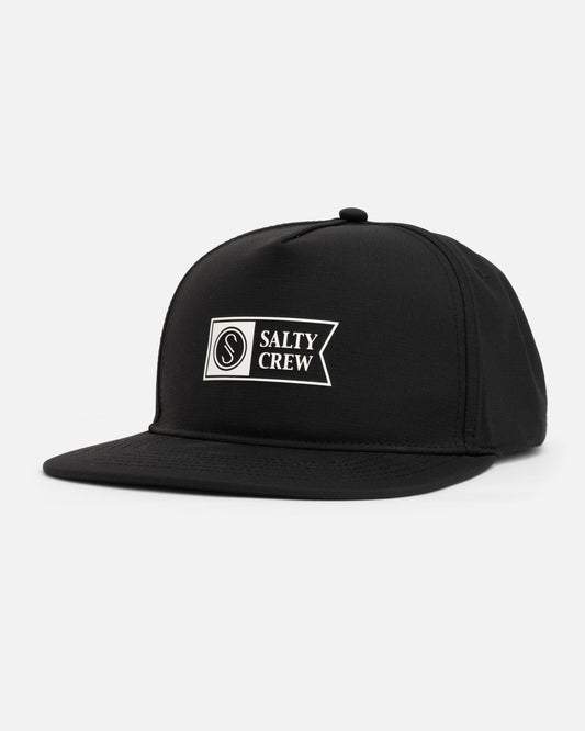 Apex 5 Panel Hat - Black