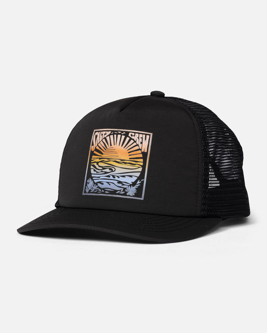 Front view of the Travel Trucker - Black. 