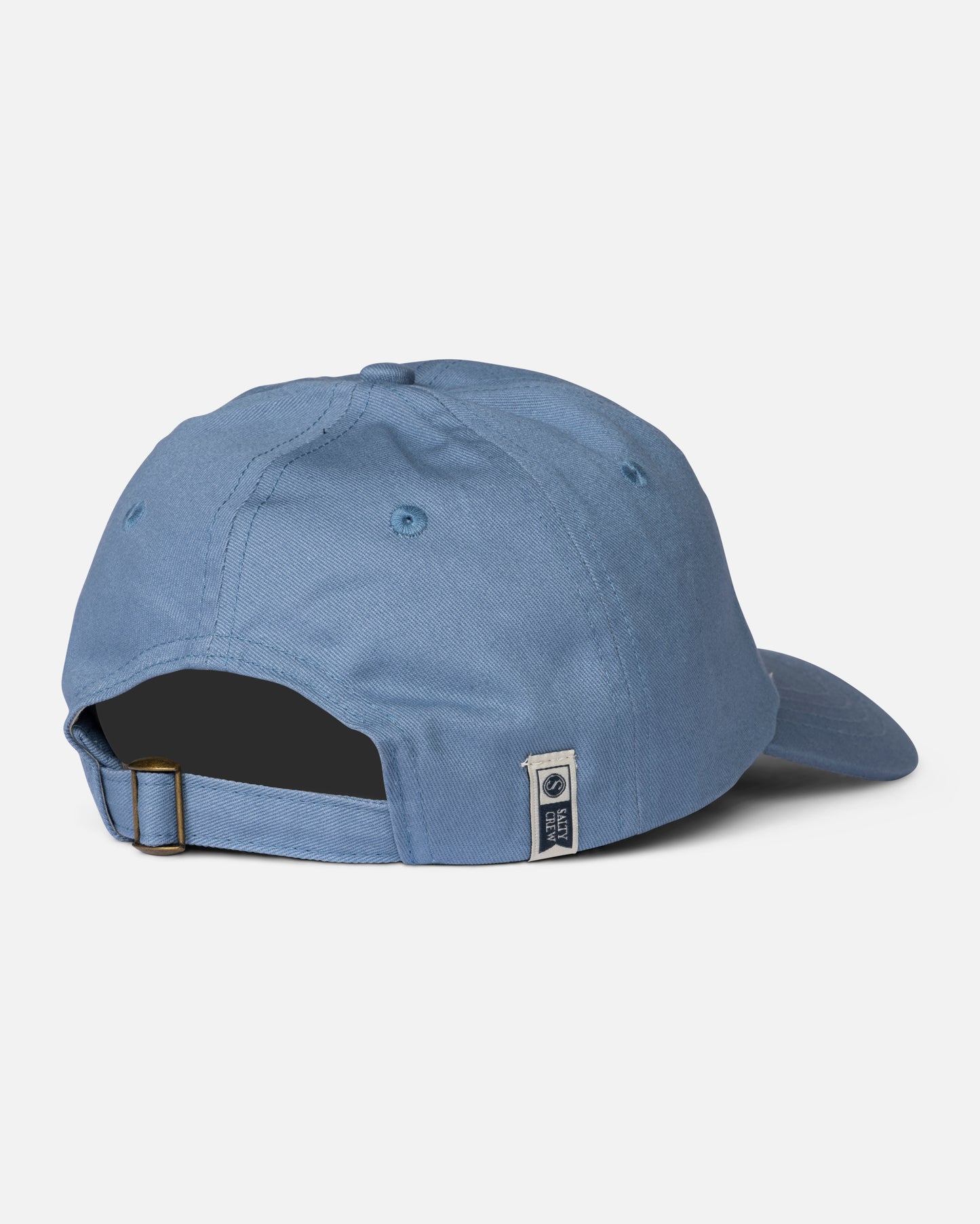 Back view of the Fresh Catch Dad Hat - Marine Blue. 