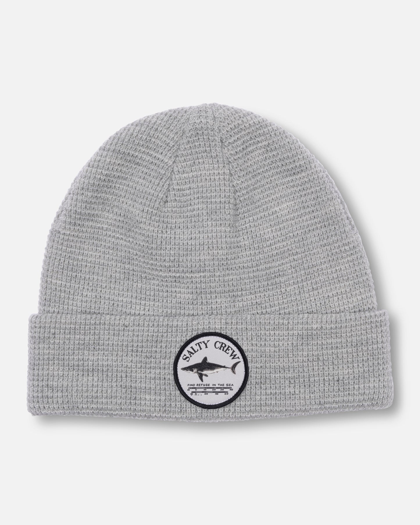 Front view of the Coastal Beanie - Athletic Heather. 