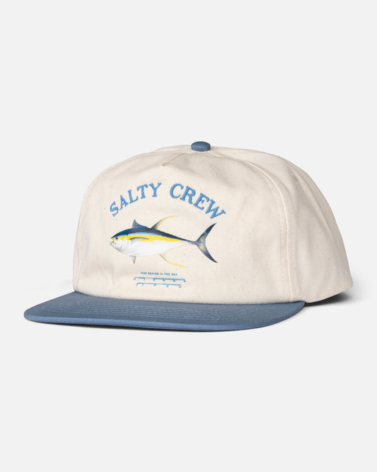 Front view of the Seawater Snapback - Birch Slate. 