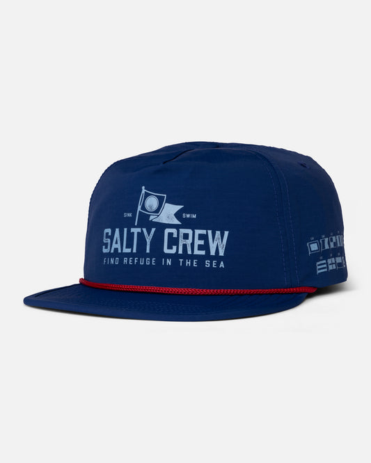 Front view of the Flag Day Snapback - True Navy. 