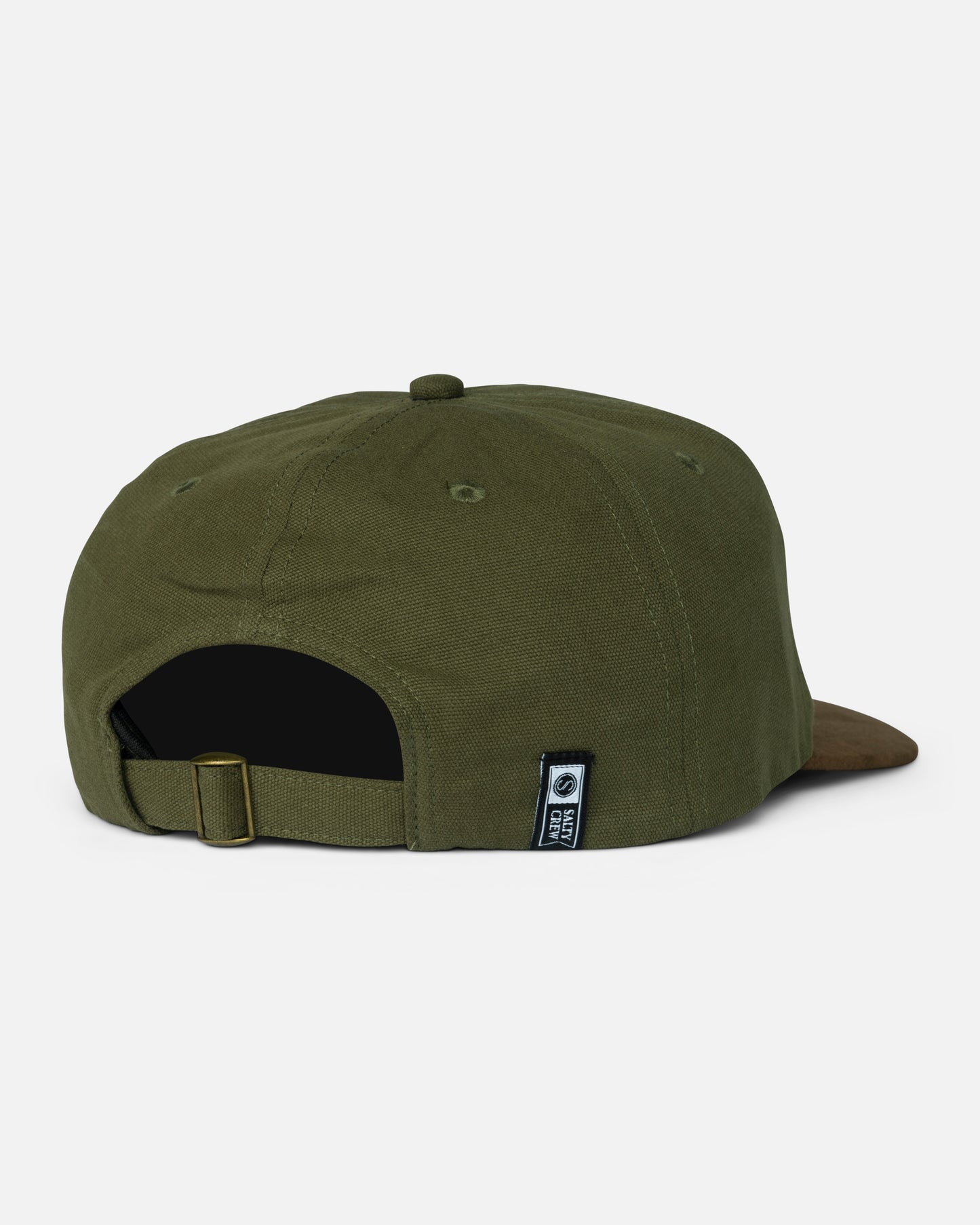 Back view of the Fast Track Strapback  - Four Leaf Clover. 