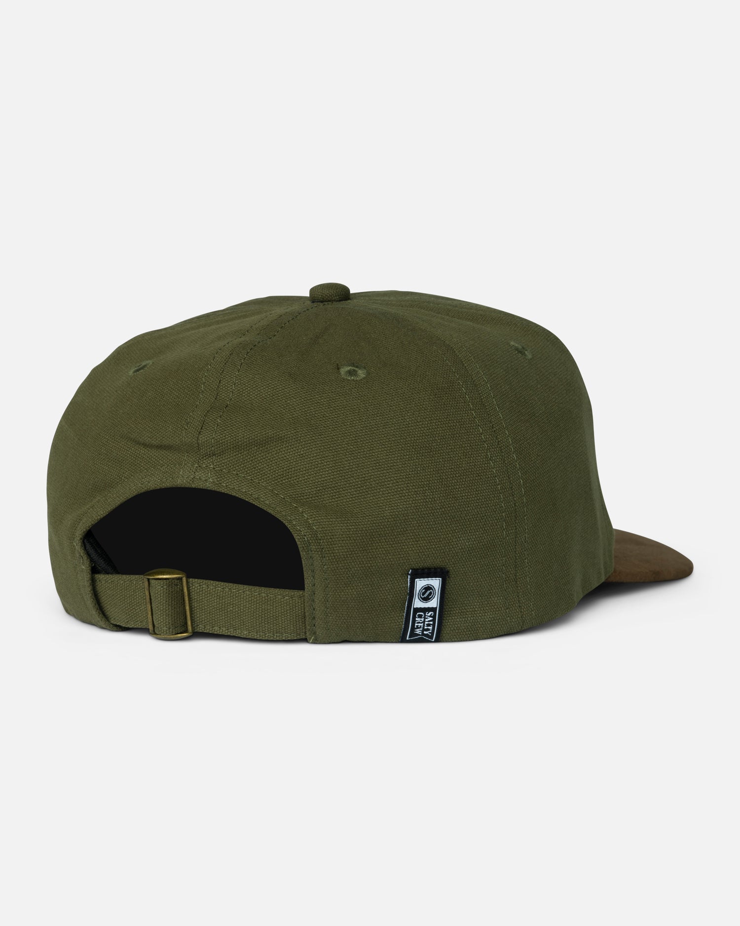 Back view of the Fast Track Strapback  - Four Leaf Clover. 