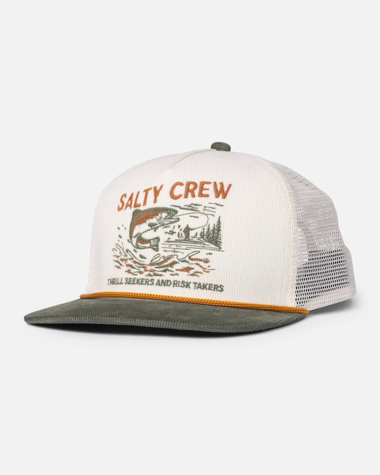 Front view of the Nature Vibes Trucker Hat - Birch. 