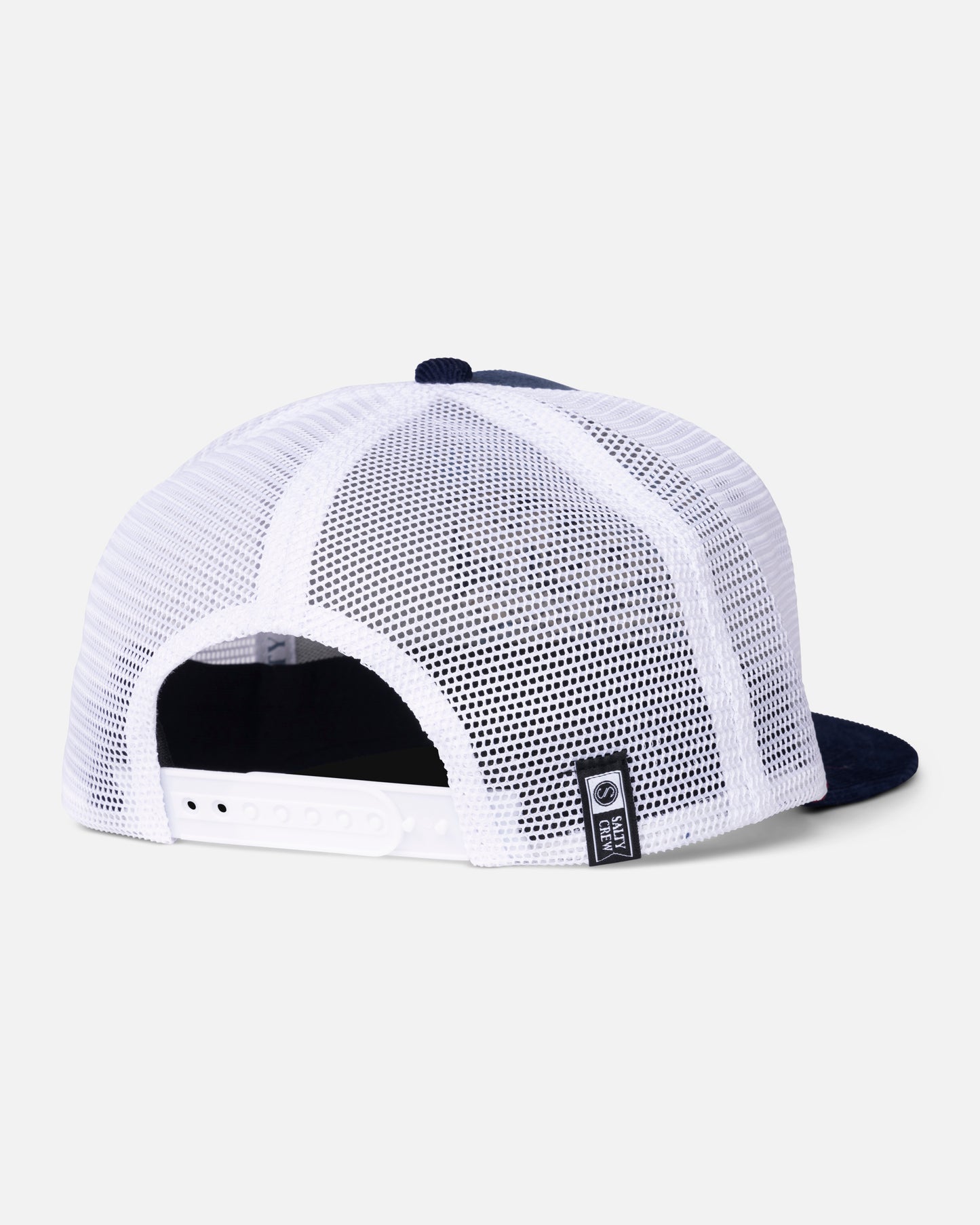 Back view of the Nature Vibes Trucker Hat - Pilot Blue. 