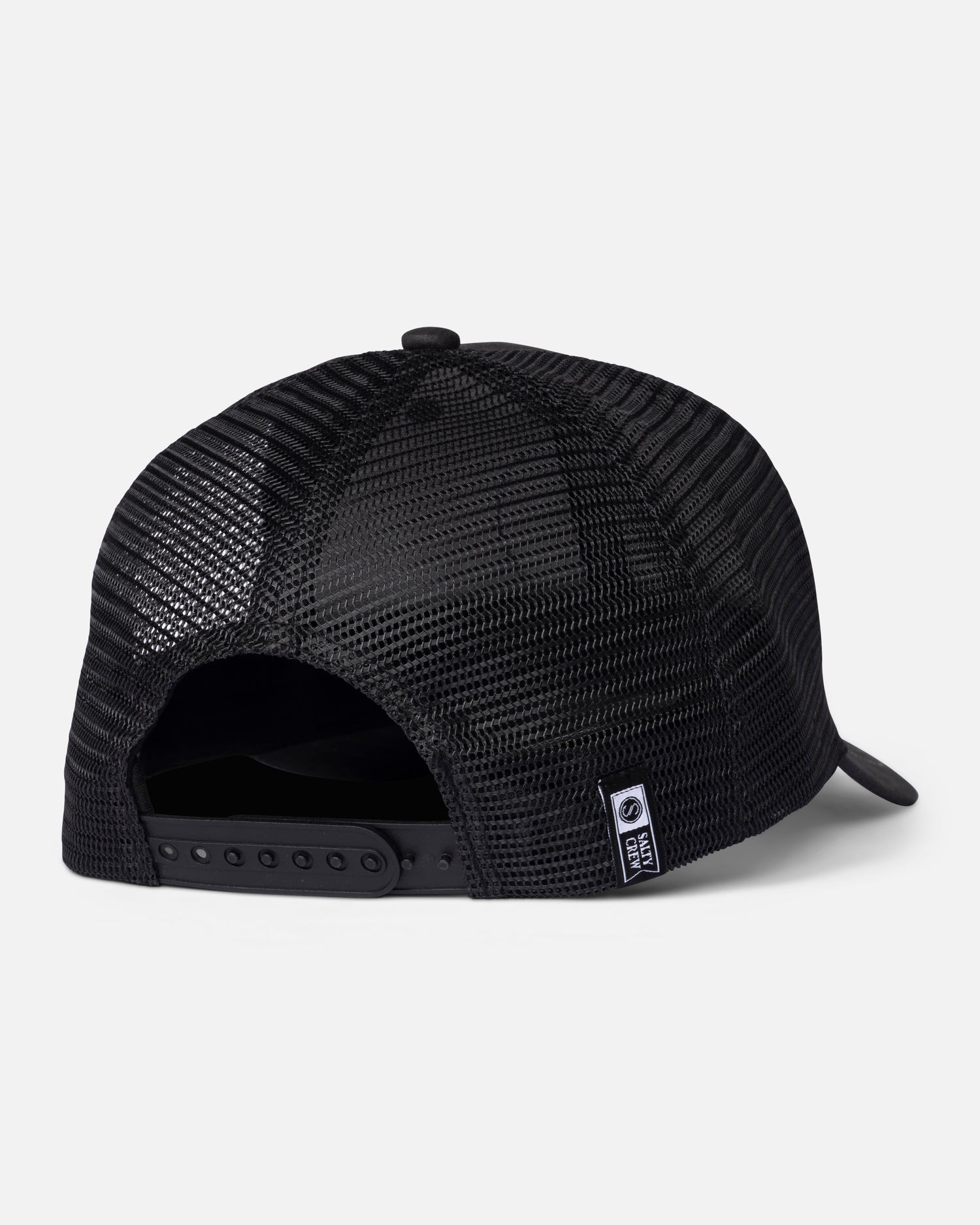 Back view of the Mahi Club Trucker Hat - Black. 