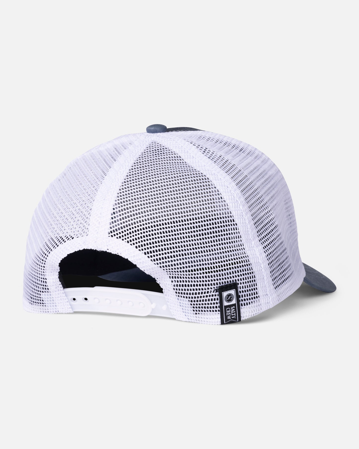 Back view of the Mahi Club Trucker Hat - Navy. 