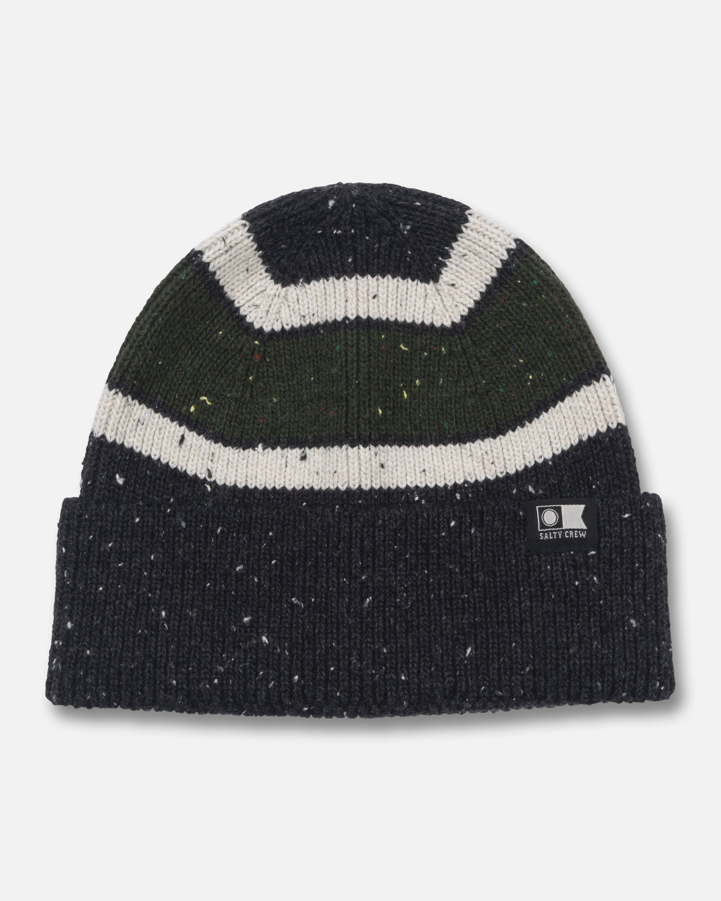Front view of the Streamline Beanie - Black. 