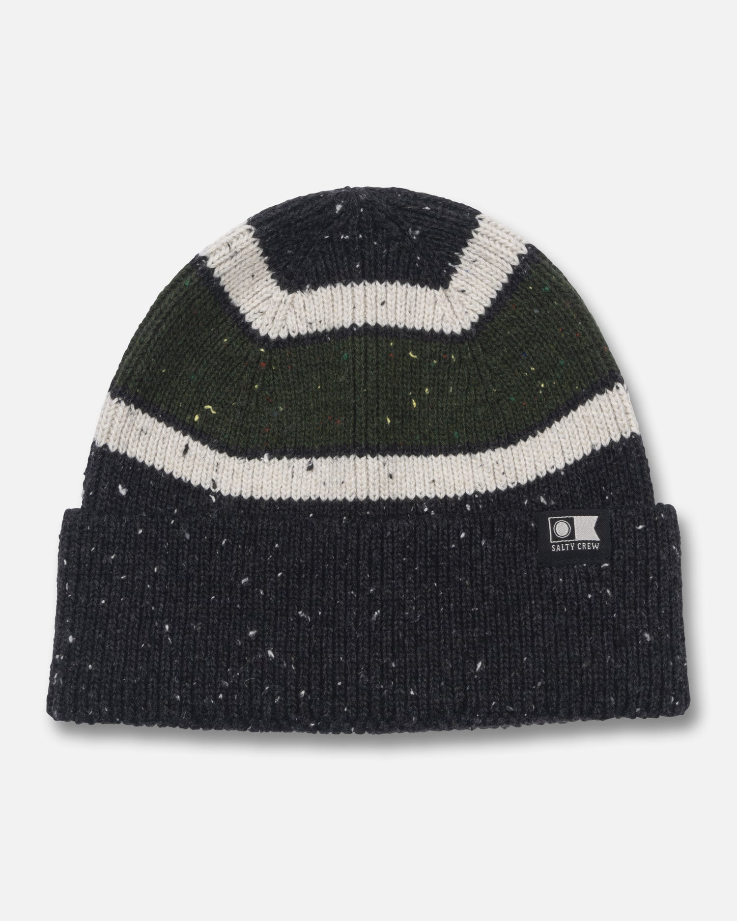 Front view of the Streamline Beanie - Black. 