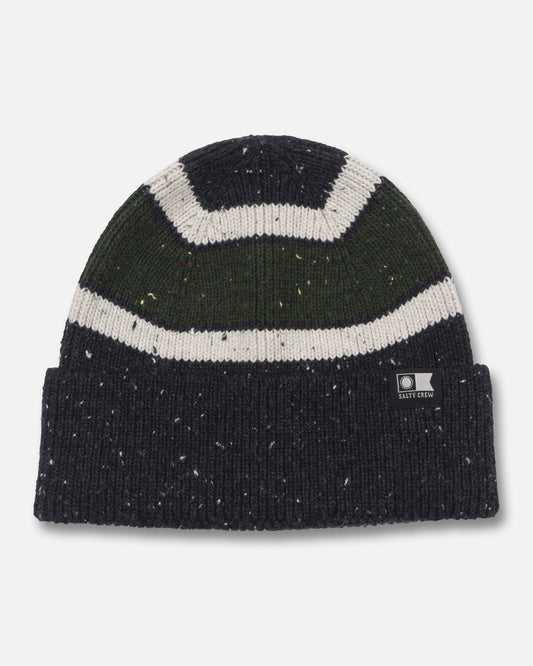 Front view of the Streamline Beanie - Black. 