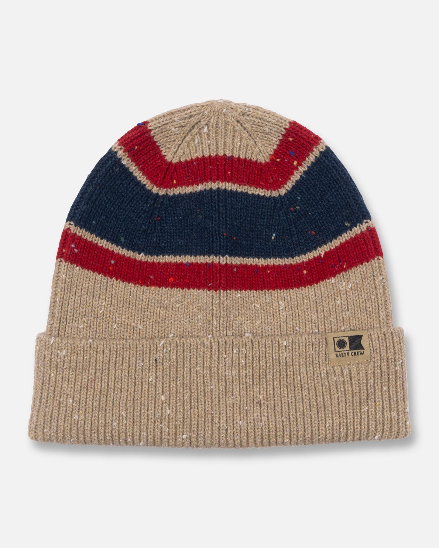 Front view of the Streamline Beanie - Khaki. 
