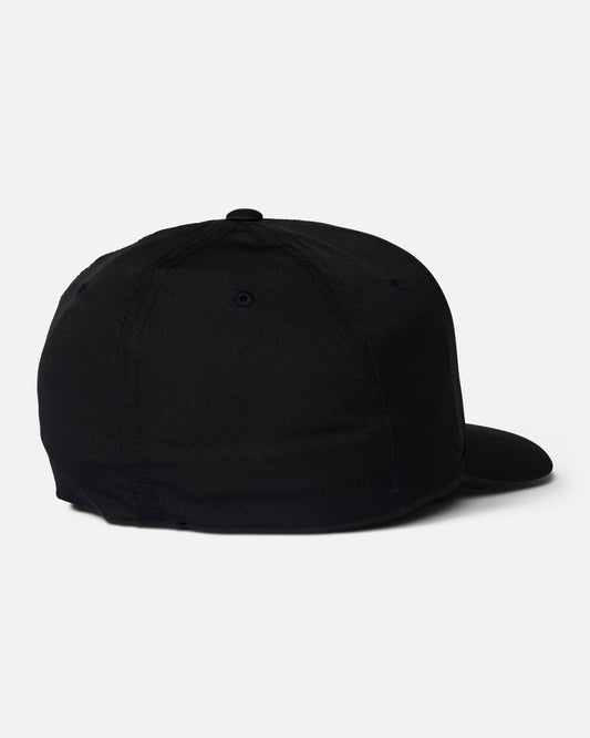 Back view of the Apex Flexfit 6 Panel - Black. 