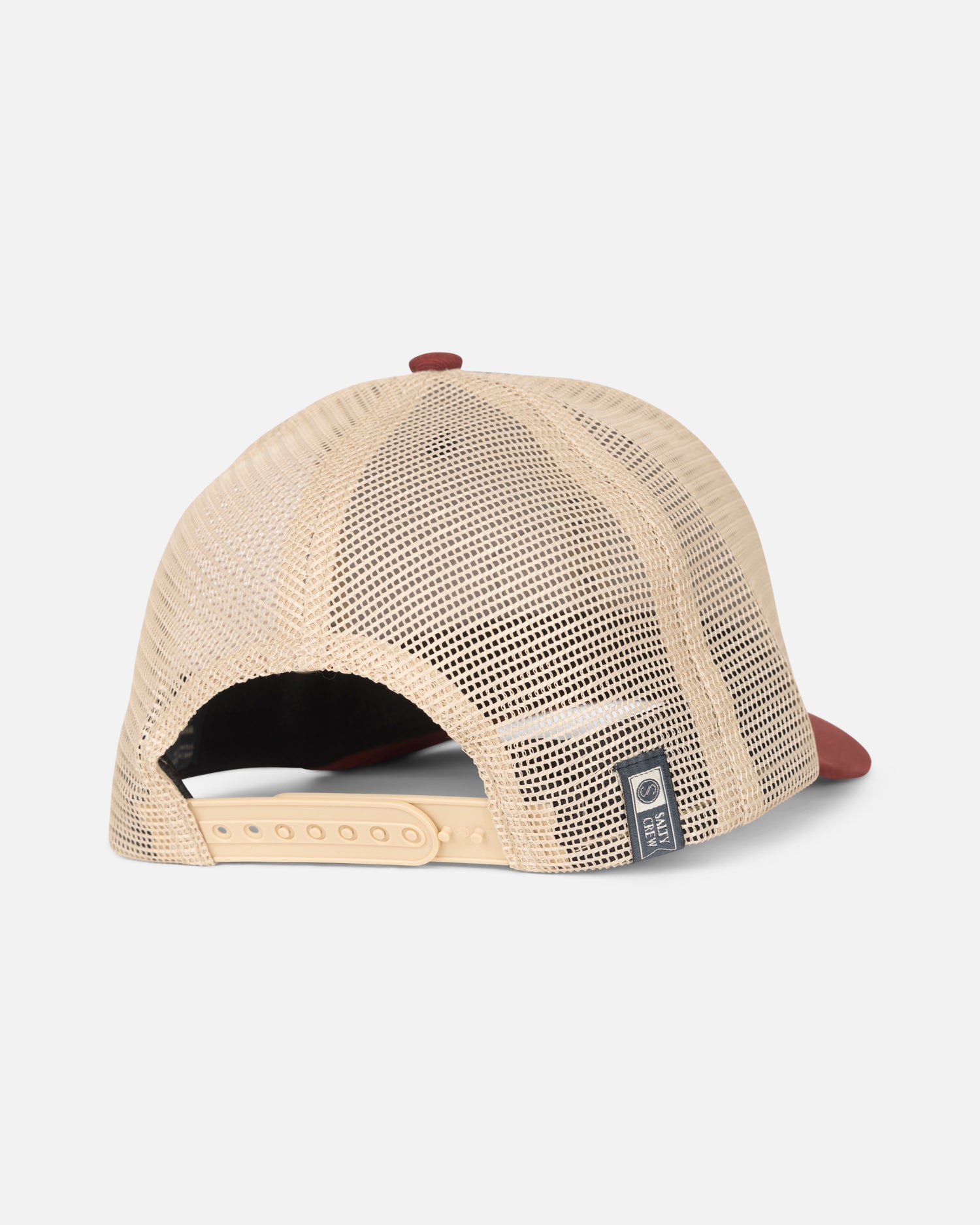 Back view of the Lurking Boys Trucker - Navy/Red. 