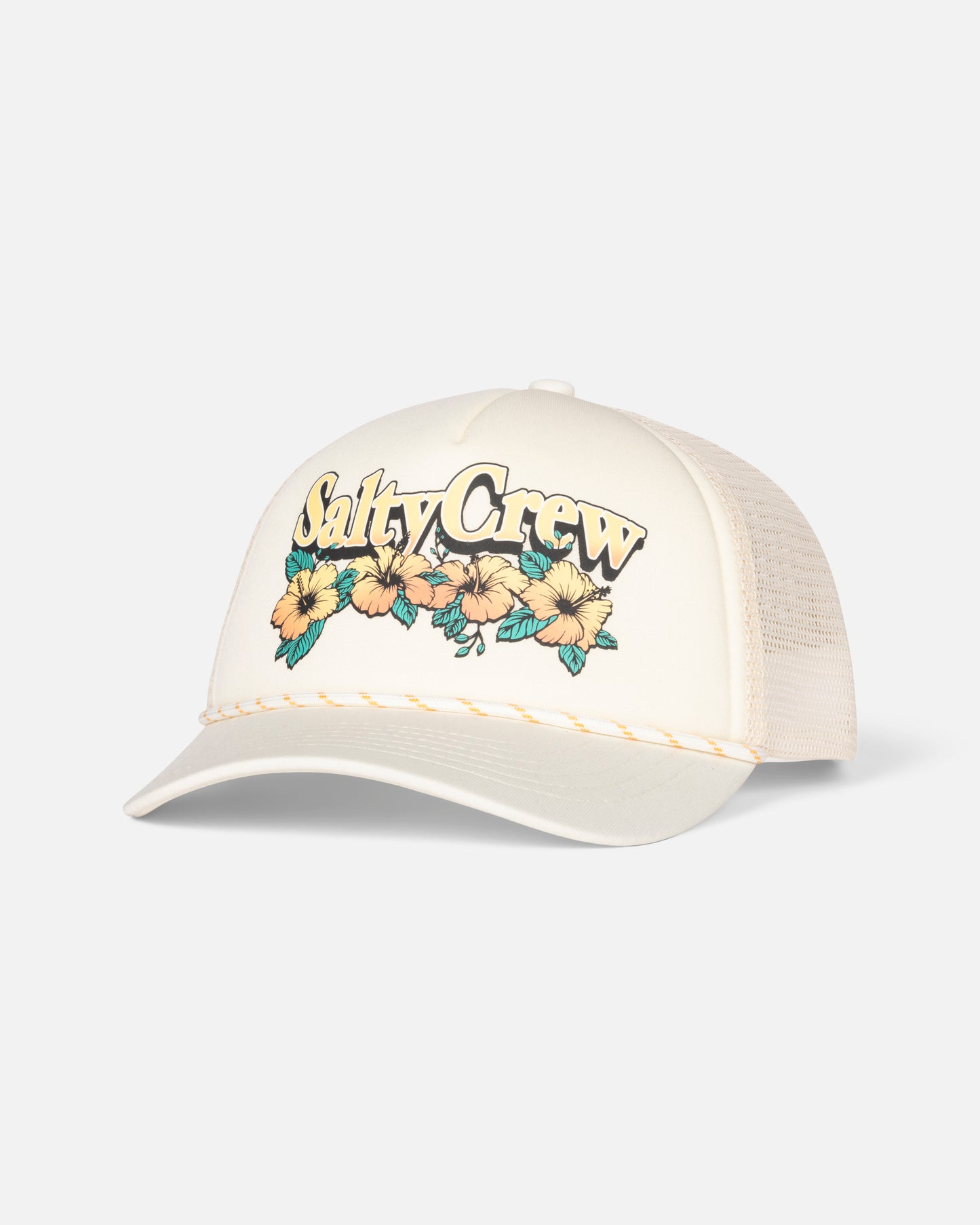 Front view of the Pitstop Trucker - Off White. 