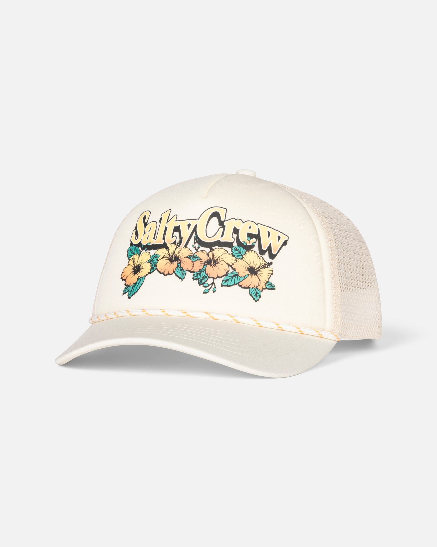 Front view of the Pitstop Trucker - Off White. 