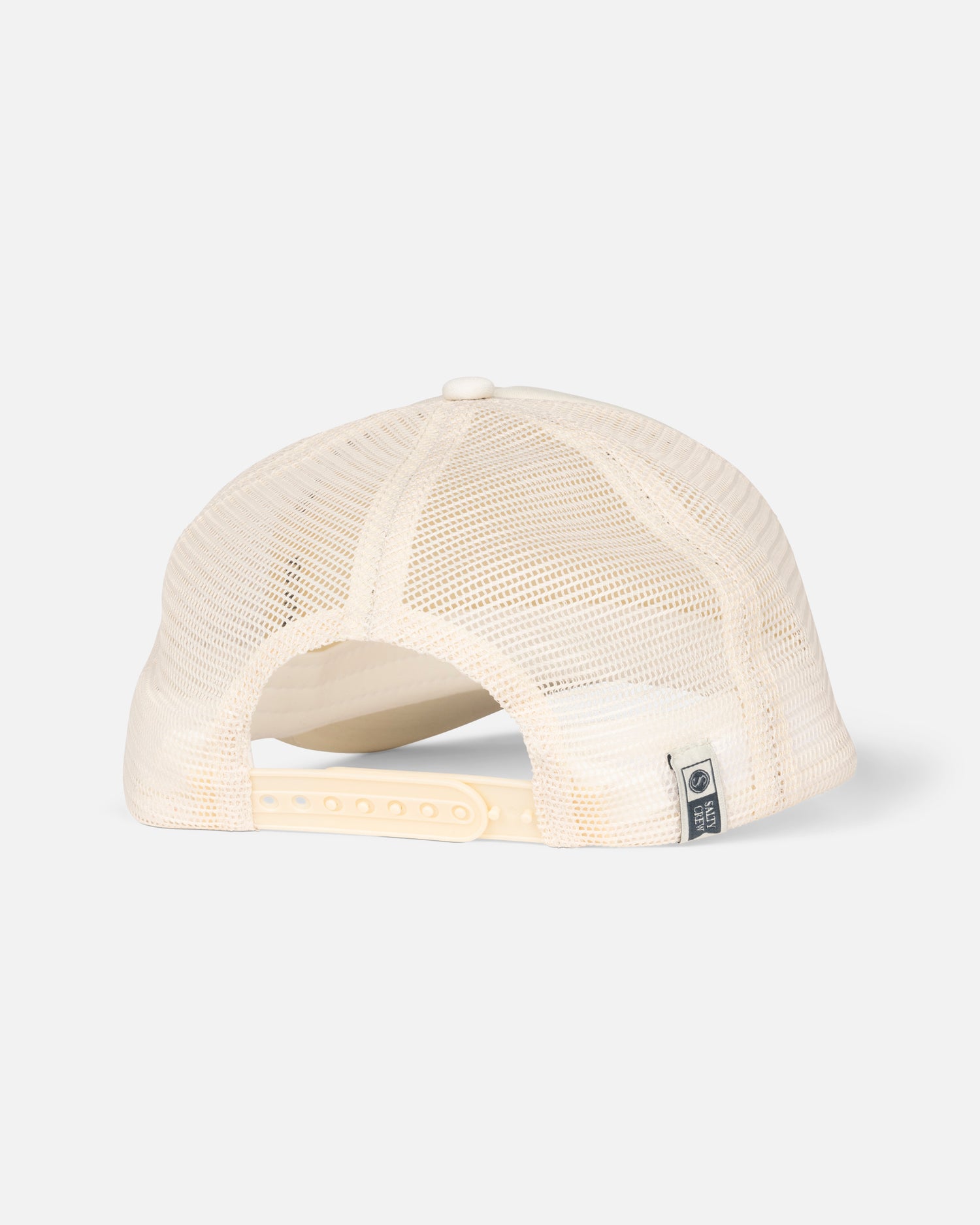 Back view of the Pitstop Trucker - Off White. 