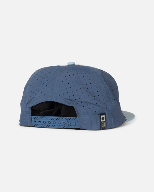 Back view of the Topshot Snapback - Seaside/Castblue. 