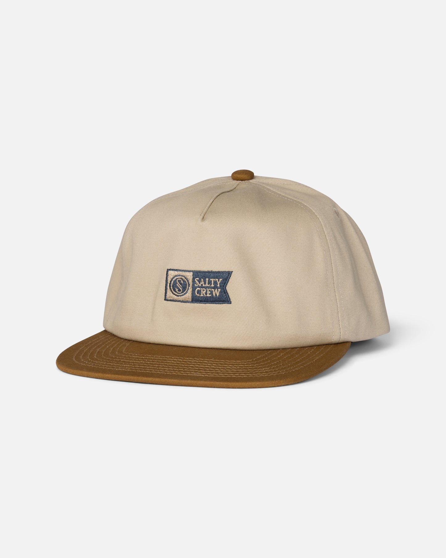 Front view of the Workshop Snapback - Natural. 