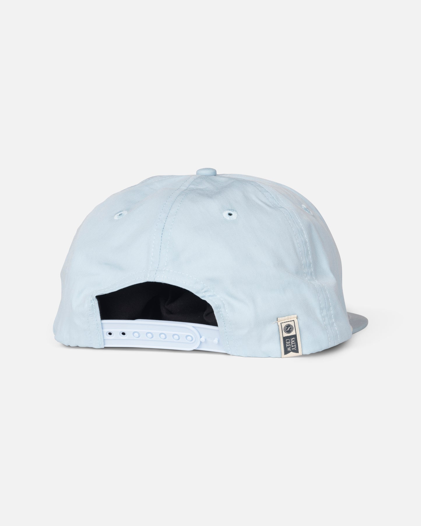 Back view of the Shootout Snapback - Clear Sky. 