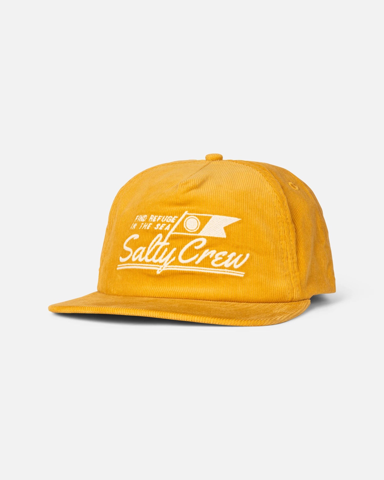 Front view of the Original Snapback - Mineral Yellow. 