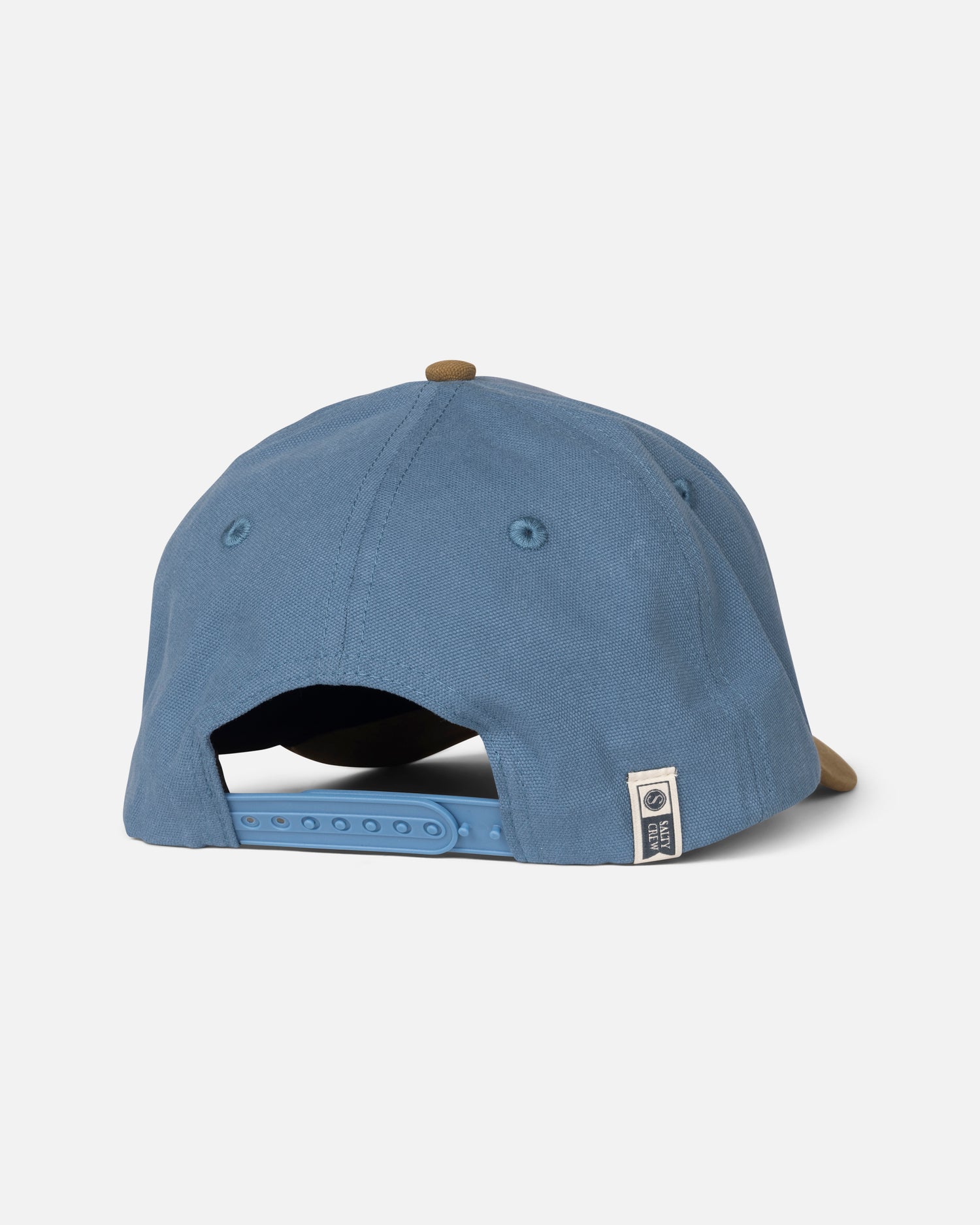 Back view of the Upstream Snapback - Slate/Khaki.