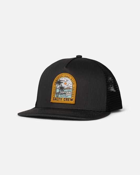 Front view of the Archway Trucker - Black. 