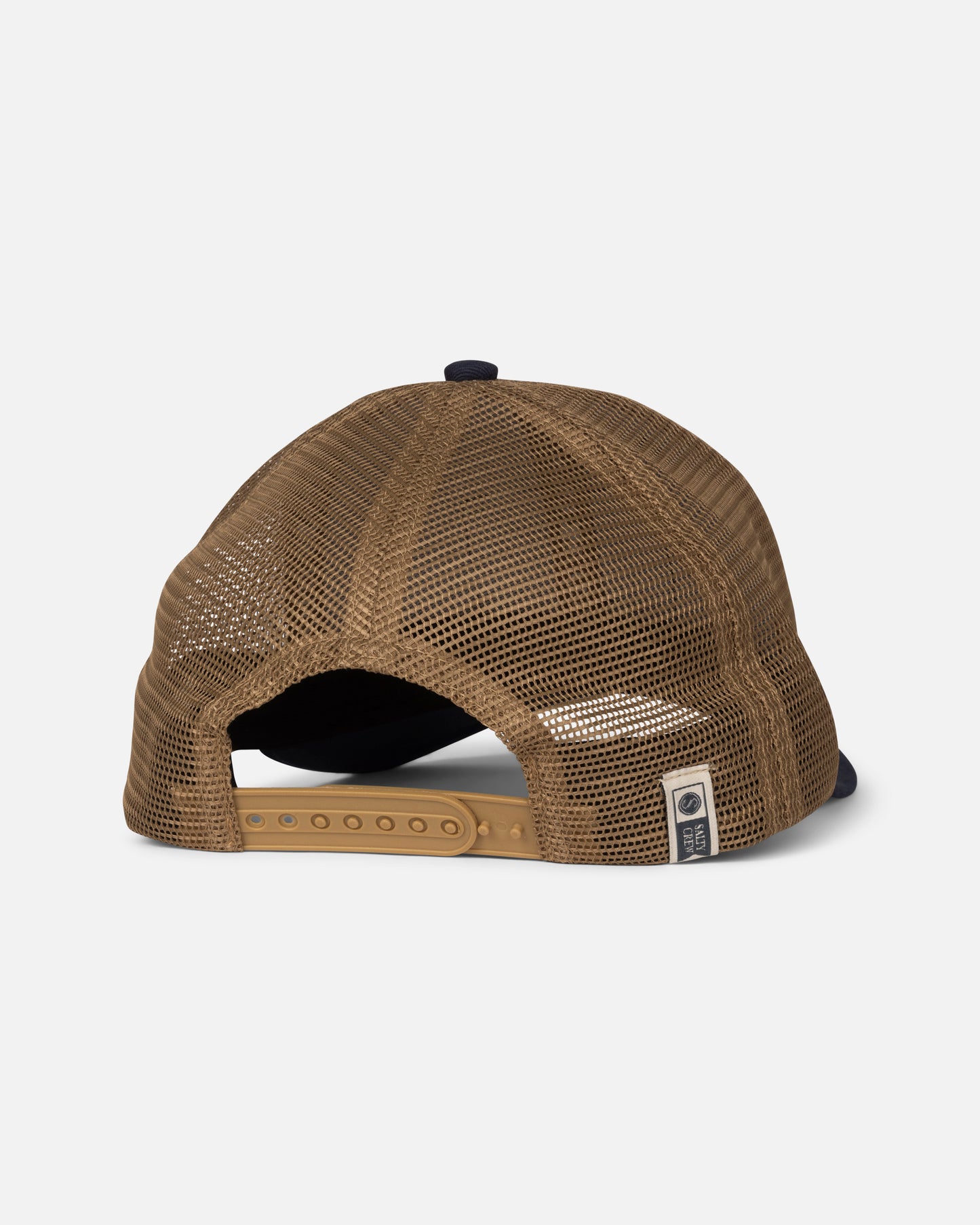 Back view of the Mahi Surface Trucker - Navy/Gold. 