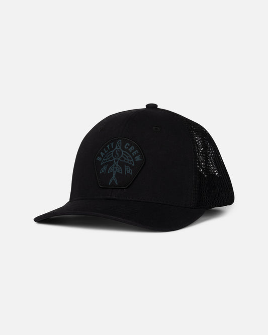 Front view of the Flyer Ops Trucker - Black.