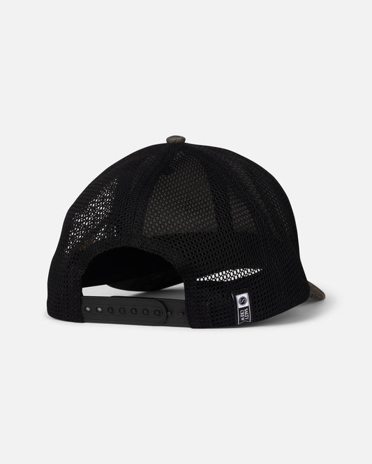 Back view of the Flyer Ops Trucker - Camo.