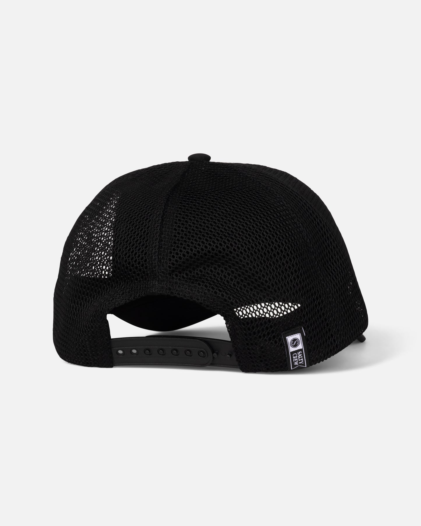 Back view of the Stamped Trucker - Black. 